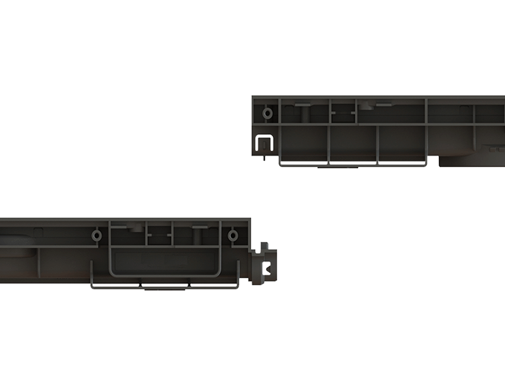 Rigolă din plastic BASE DN100 H60 cu grătare din fontă în fante clasa de sarcini C250